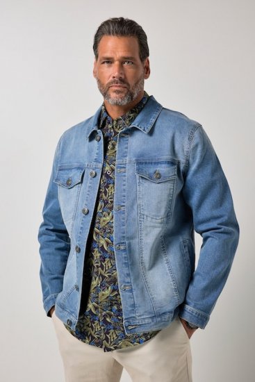 JP1880 849703 Chaqueta vaquera con muchos bolsillos Azul índigo - Chaquetas - Chaquetas Tallas Grandes 2XL-8XL