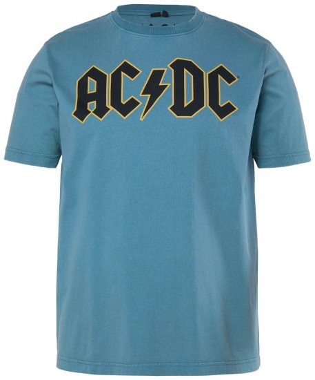 JP1880 849790 AC/DC Classic Logo Camiseta Azul turquesa - Camisetas de bandas - Camisetas de bandas de música