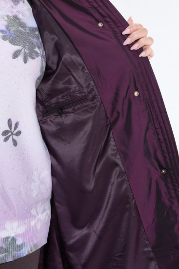 Ulla Popken 849908 Chaqueta impermeable Burdeos - Chaquetas - Chaquetas para mujer en tallas grandes