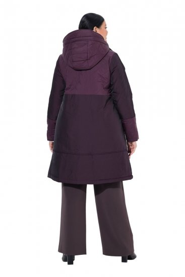 Ulla Popken 849908 Chaqueta impermeable Burdeos - Chaquetas - Chaquetas para mujer en tallas grandes