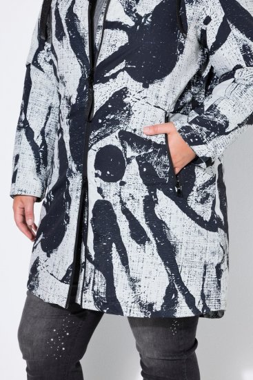 Ulla Popken 849984 Abrigo técnico Gris - Abrigos - Abrigos de talla grande