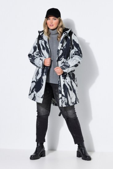 Ulla Popken 849984 Abrigo técnico Gris - Abrigos - Abrigos de talla grande