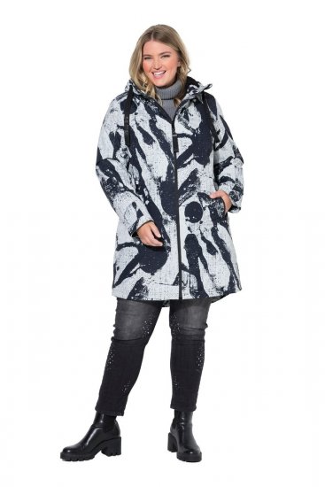Ulla Popken 849984 Abrigo técnico Gris - Abrigos - Abrigos de talla grande