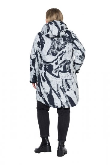 Ulla Popken 849984 Abrigo técnico Gris - Abrigos - Abrigos de talla grande