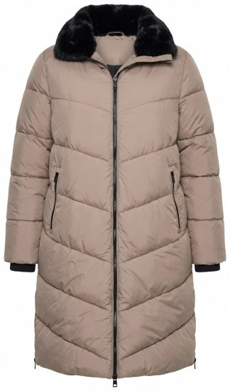 Ulla Popken 850041 Abrigo acolchado Topo - Abrigos - Abrigos de talla grande