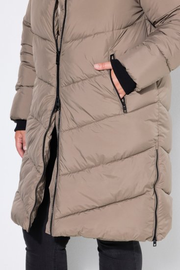 Ulla Popken 850041 Abrigo acolchado Topo - Abrigos - Abrigos de talla grande