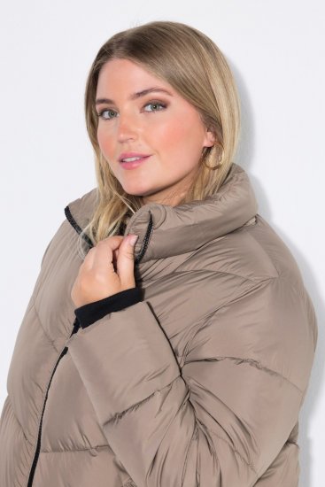 Ulla Popken 850041 Abrigo acolchado Topo - Abrigos - Abrigos de talla grande