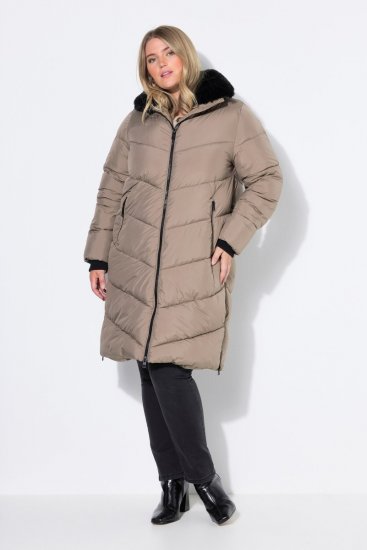 Ulla Popken 850041 Abrigo acolchado Topo - Abrigos - Abrigos de talla grande