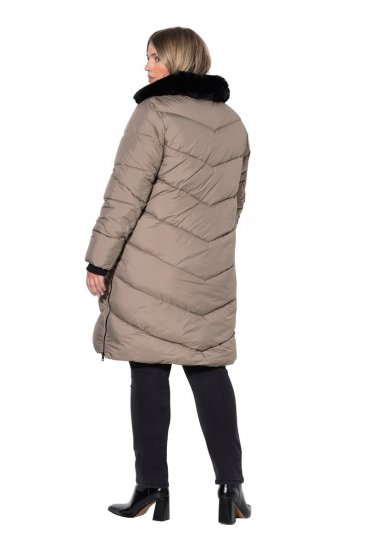 Ulla Popken 850041 Abrigo acolchado Topo - Abrigos - Abrigos de talla grande
