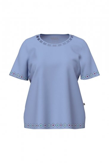 Ulla Popken 850045 Pijama de manga corta Azul claro - Pijamas/ropa de estar en casa - 