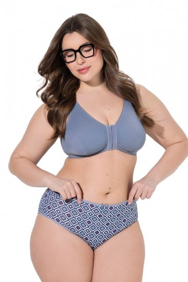 Ulla Popken 850077 Bragas con estampado pack de 5 Azul claro - Bragas - 