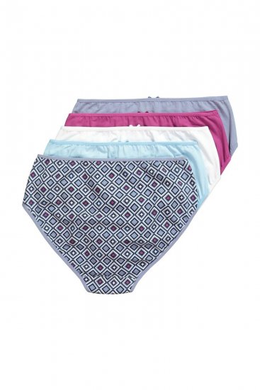 Ulla Popken 850077 Bragas con estampado pack de 5 Azul claro - Bragas - 
