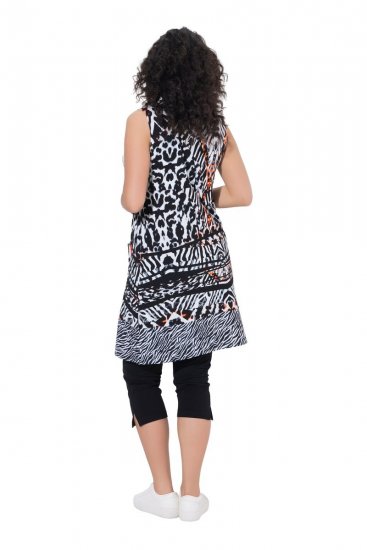 Ulla Popken 850175 Vestido de jersey sin mangas con bolsillos Negro - Vestidos de verano - Vestidos de verano tallas grandes