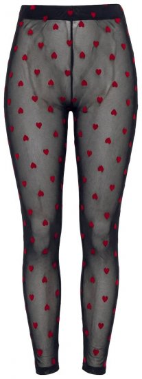 Ulla Popken 850264 Leggings de media con estampado Negro - Medias & calcetines - 