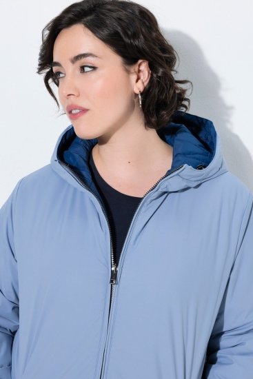 Ulla Popken 850361 Chaqueta técnica Azul denim - Chaquetas - Chaquetas para mujer en tallas grandes