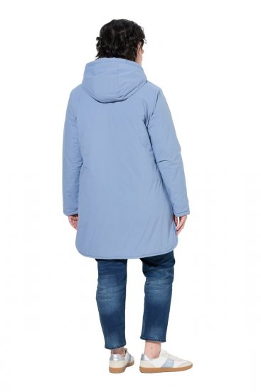 Ulla Popken 850361 Chaqueta técnica Azul denim - Chaquetas - Chaquetas para mujer en tallas grandes