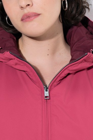 Ulla Popken 850361 Chaqueta técnica reversible HYPRAR Rosa claro - Chaquetas - Chaquetas para mujer en tallas grandes