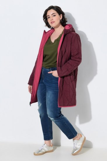 Ulla Popken 850361 Chaqueta técnica reversible HYPRAR Rosa claro - Chaquetas - Chaquetas para mujer en tallas grandes