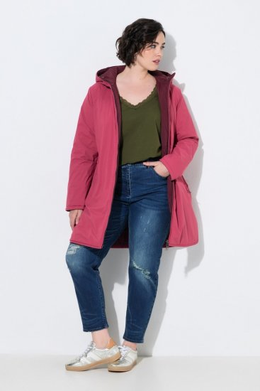 Ulla Popken 850361 Chaqueta técnica reversible HYPRAR Rosa claro - Chaquetas - Chaquetas para mujer en tallas grandes