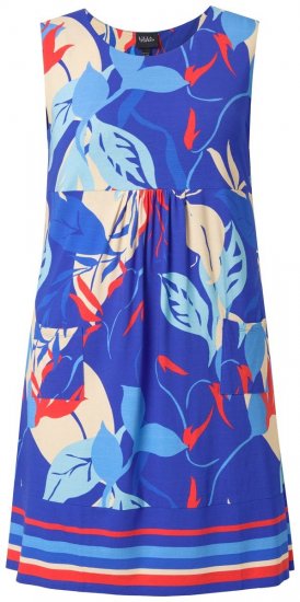 Ulla Popken 850367 Vestido de jersey estampado Azul marino - Vestidos de punto jersey - 
