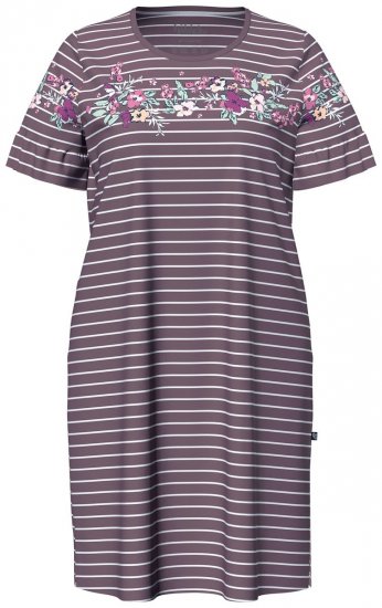 Ulla Popken 850401 Camisón de flores Marrón - Camisones - 