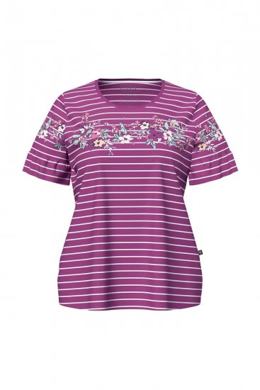 Ulla Popken 850403 Pijama de flores Violeta - Pijamas/ropa de estar en casa - 