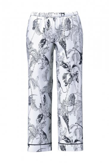 Ulla Popken 850441 Pijama con estampado Blanco roto - Pijamas/ropa de estar en casa - 