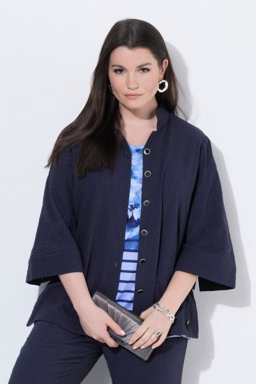 Ulla Popken 850615 Chaqueta Azul marino - Chaquetas - Chaquetas para mujer en tallas grandes