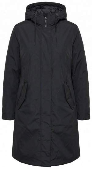 Ulla Popken 850774 Abrigo técnico Negro - Abrigos - Abrigos de talla grande