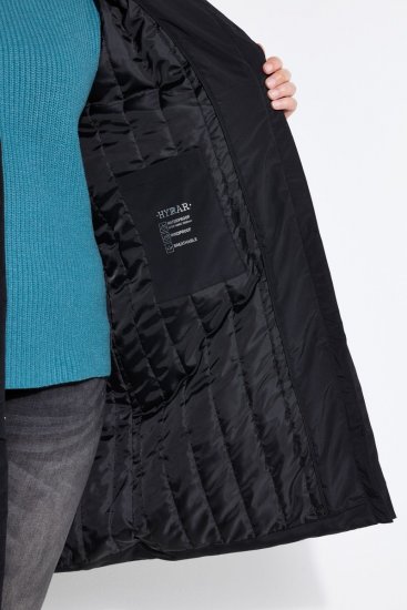 Ulla Popken 850774 Abrigo técnico Negro - Abrigos - Abrigos de talla grande