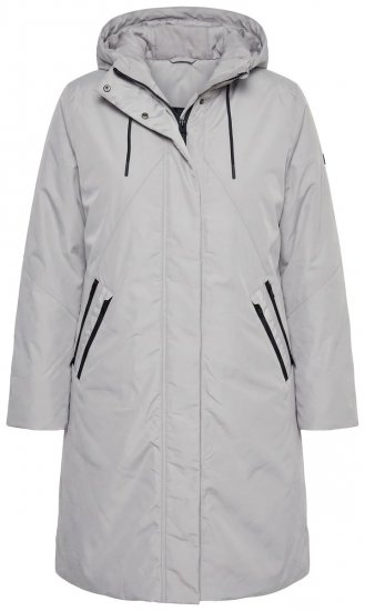 Ulla Popken 850774 Abrigo técnico Gris - Abrigos - Abrigos de talla grande