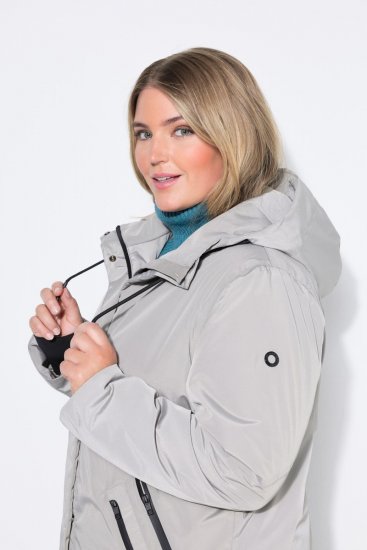 Ulla Popken 850774 Abrigo técnico Gris - Abrigos - Abrigos de talla grande