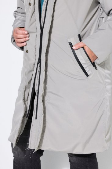 Ulla Popken 850774 Abrigo técnico Gris - Abrigos - Abrigos de talla grande