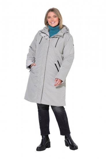 Ulla Popken 850774 Abrigo técnico Gris - Abrigos - Abrigos de talla grande
