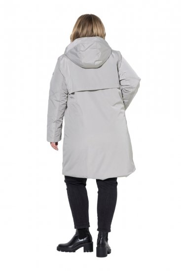 Ulla Popken 850774 Abrigo técnico Gris - Abrigos - Abrigos de talla grande