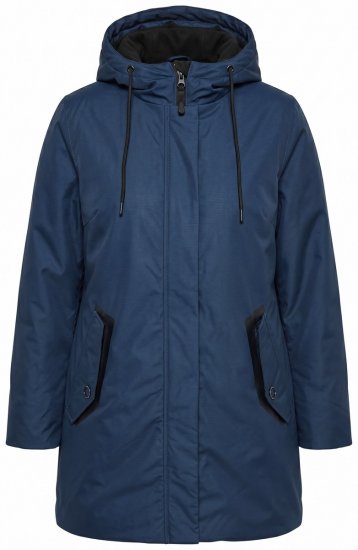 Ulla Popken 850794 Abrigo técnico Azul marino - Abrigos - Abrigos de talla grande