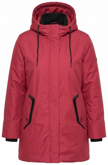 Ulla Popken 850794 Abrigo técnico Rojo - Abrigos - Abrigos de talla grande