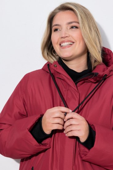 Ulla Popken 850794 Abrigo técnico Rojo - Abrigos - Abrigos de talla grande