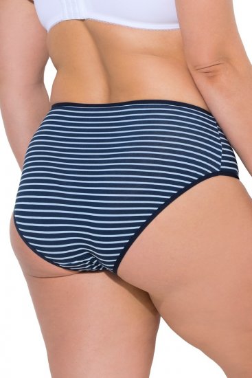 Ulla Popken 850966 Bragas de rayas pack de 5 Azul marino - Bragas - 