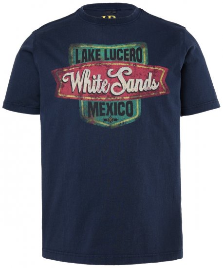 JP1880 850980 Camiseta con estampado de aspecto vintage Azul marino TALL - TALL camisas - Camisetas para hombres altos