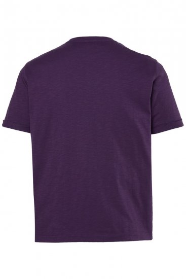 JP1880 850985 Camiseta con estampado en el pecho Morado oscuro TALL - TALL camisas - Camisetas para hombres altos