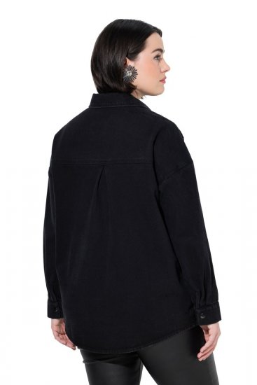 Ulla Popken 851036 Chaqueta vaquera Antracita - Chaquetas - Chaquetas para mujer en tallas grandes