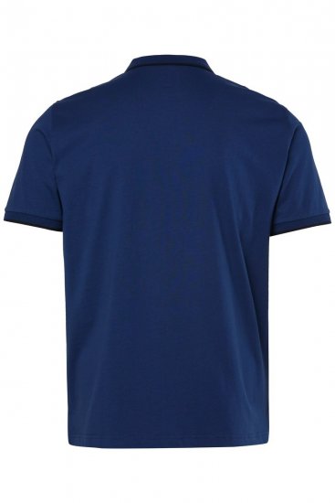 JP1880 851048 Polo con cremallera Azul noche TALL - TALL polos - Polos TALL para hombres altos