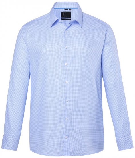JP1880 851051 Camisa de vestir sin plancha manga larga Azul claro TALL - TALL camisas - Camisas TALL para hombre alto