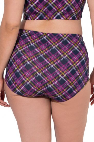 Ulla Popken 851071 Bragas de cuadros de algodón orgánico pack de 2 Violeta - Bragas - 
