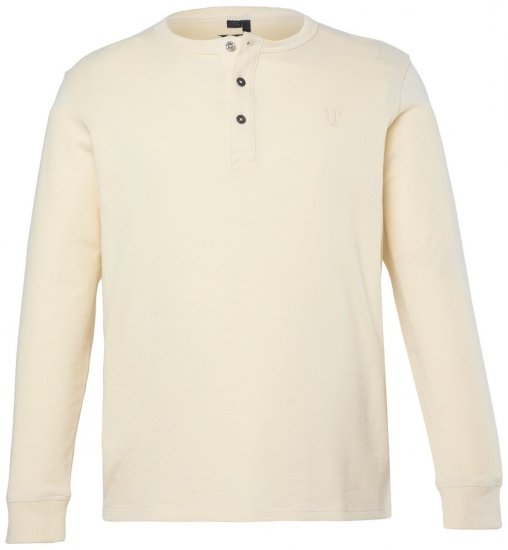 JP1880 851075 Camiseta henley de manga larga Gris arena TALL - TALL camisas - Camisetas para hombres altos