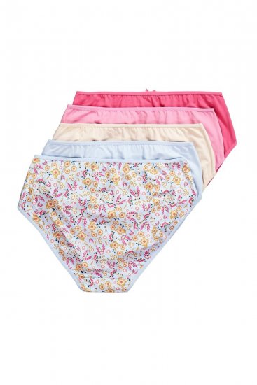 Ulla Popken 851140 Bragas de flores pack de 5 Rosa - Bragas - 