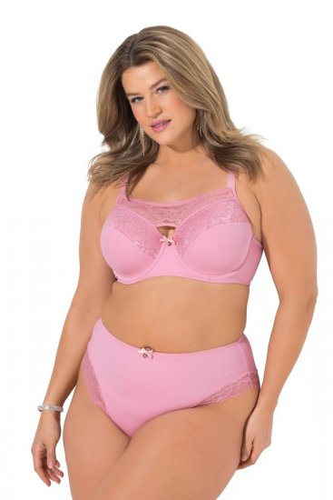 Ulla Popken 851165 Bóxer con encaje Rosa - Bragas - 