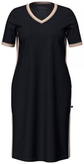 Ulla Popken 851237 Camisón de rayas Negro - Camisones - 
