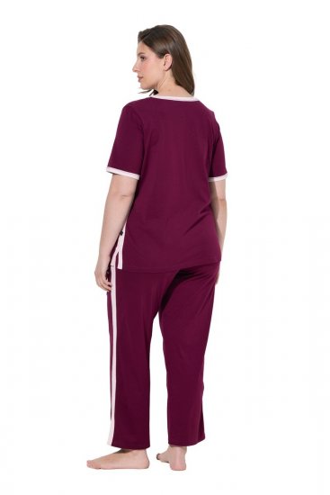 Ulla Popken 851245 Pijama Rojo baya - Pijamas/ropa de estar en casa - 